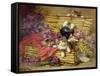 Kittens at Play-Leon-charles Huber-Framed Stretched Canvas