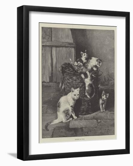 Kittens at Play-null-Framed Giclee Print