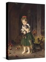 Kittens, c.1865-Ludwig Knaus-Stretched Canvas