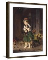 Kittens, c.1865-Ludwig Knaus-Framed Giclee Print