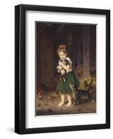 Kittens, c.1865-Ludwig Knaus-Framed Premium Giclee Print