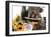 Kittens in Hat with Flowers-null-Framed Photographic Print