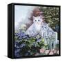 Kittens in the Master's Garden-Jenny Newland-Framed Stretched Canvas