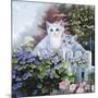 Kittens in the Master's Garden-Jenny Newland-Mounted Giclee Print
