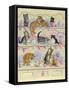 Kittens on Dresser-Janet Pidoux-Framed Stretched Canvas