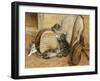 Kittens Playing-Frank Paton-Framed Giclee Print