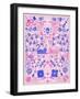 Kittens Symmetry-Cat Coquillette-Framed Art Print