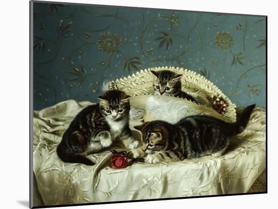 Kittens up to Mischief-Horatio Henry Couldery-Mounted Giclee Print