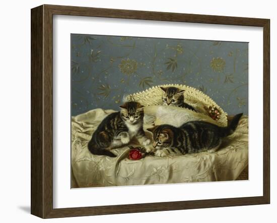 Kittens Up to Mischief-Horatio Henry Couldery-Framed Giclee Print