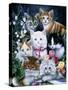 Kittens-Jenny Newland-Stretched Canvas