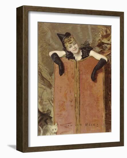Kittens-Jan van Beers-Framed Giclee Print
