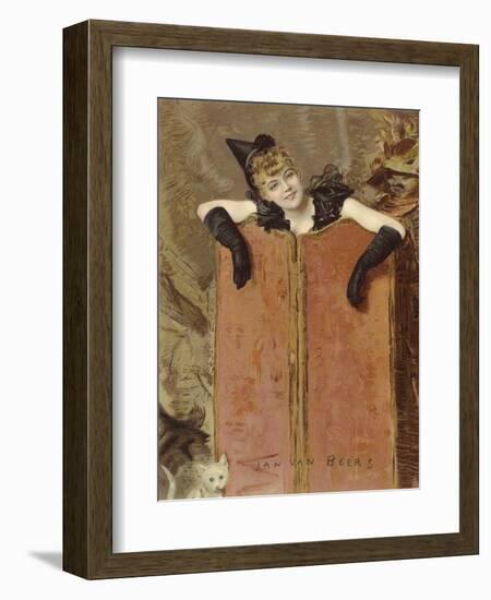 Kittens-Jan van Beers-Framed Giclee Print