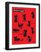 Kitties Rock-Emily the Strange-Framed Premium Giclee Print