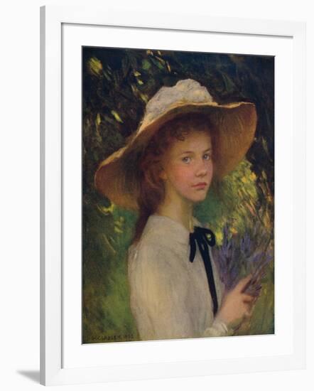 'Kitty',1902, (c1932)-George Clausen-Framed Giclee Print