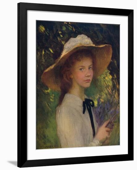 'Kitty',1902, (c1932)-George Clausen-Framed Giclee Print