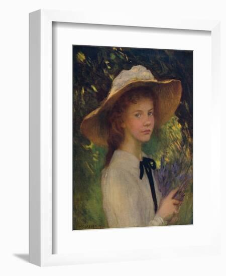 'Kitty',1902, (c1932)-George Clausen-Framed Giclee Print