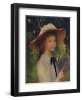 'Kitty',1902, (c1932)-George Clausen-Framed Giclee Print