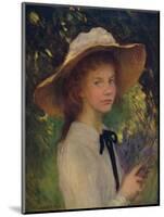 'Kitty',1902, (c1932)-George Clausen-Mounted Giclee Print