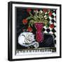 Kitty Asleep on the Piano-Wyanne-Framed Giclee Print