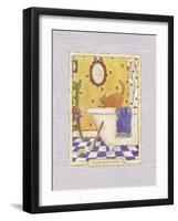 Kitty Baignoire-Sudi Mccollum-Framed Art Print