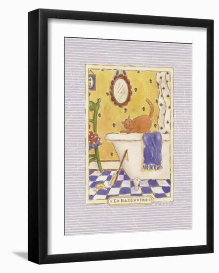 Kitty Baignoire-Sudi Mccollum-Framed Art Print