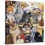 Kitty Bakery-Jenny Newland-Stretched Canvas