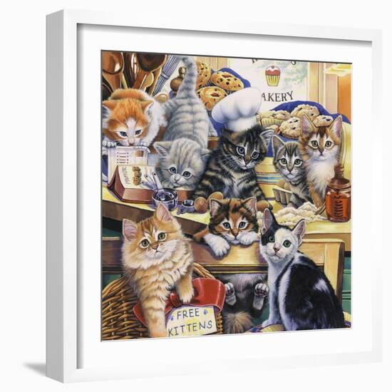 Kitty Bakery-Jenny Newland-Framed Giclee Print