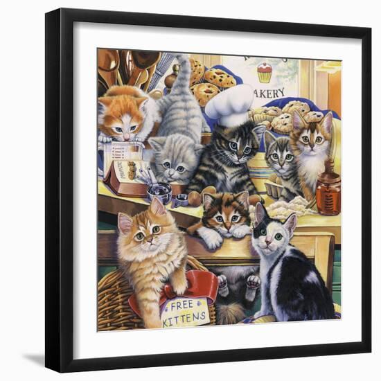 Kitty Bakery-Jenny Newland-Framed Premium Giclee Print