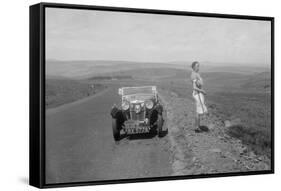 Kitty Brunell and her MG Magna at the RSAC Scottish Rally, 1932-Bill Brunell-Framed Stretched Canvas