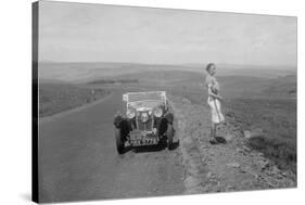 Kitty Brunell and her MG Magna at the RSAC Scottish Rally, 1932-Bill Brunell-Stretched Canvas