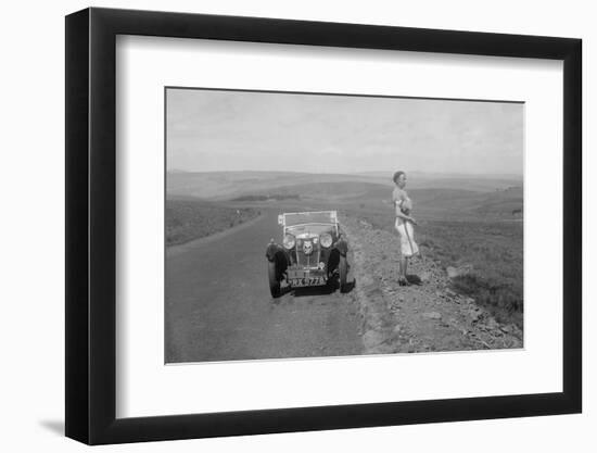 Kitty Brunell and her MG Magna at the RSAC Scottish Rally, 1932-Bill Brunell-Framed Photographic Print