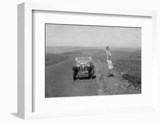 Kitty Brunell and her MG Magna at the RSAC Scottish Rally, 1932-Bill Brunell-Framed Photographic Print