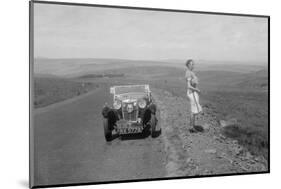 Kitty Brunell and her MG Magna at the RSAC Scottish Rally, 1932-Bill Brunell-Mounted Photographic Print