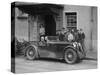 Kitty Brunell in her MG Magna outside the Stag Hotel, Edinburgh, RSAC Scottish Rally, 1932-Bill Brunell-Stretched Canvas