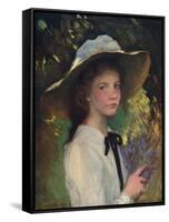 'Kitty', c1915-George Clausen-Framed Stretched Canvas