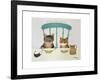 Kitty-Cat CoVid, 2022 (oil on canvas)-Magdolna Ban-Framed Giclee Print