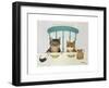 Kitty-Cat CoVid, 2022 (oil on canvas)-Magdolna Ban-Framed Giclee Print