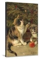 Kitty Cats-Vintage Apple Collection-Stretched Canvas