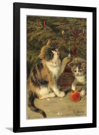 Kitty Cats-Vintage Apple Collection-Framed Giclee Print