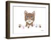 Kitty Footprints-Sartoris ART-Framed Giclee Print