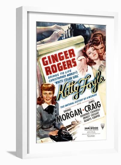 KITTY FOYLE, Ginger Rogers, Dennis Morgan, 1940-null-Framed Art Print