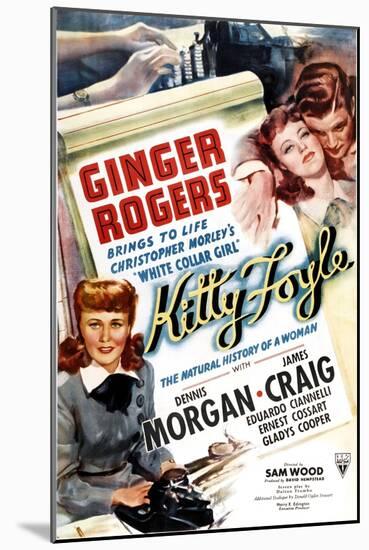 KITTY FOYLE, Ginger Rogers, Dennis Morgan, 1940-null-Mounted Art Print