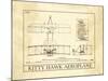 Kitty Hawk Aeroplane-null-Mounted Art Print