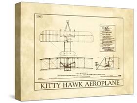 Kitty Hawk Aeroplane-null-Stretched Canvas