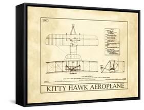 Kitty Hawk Aeroplane-null-Framed Stretched Canvas