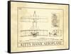 Kitty Hawk Aeroplane-null-Framed Stretched Canvas