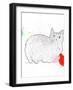 Kitty in Repose-Niya Christine-Framed Art Print