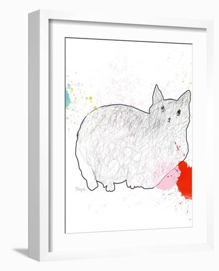 Kitty in Repose-Niya Christine-Framed Art Print