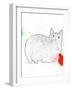 Kitty in Repose-Niya Christine-Framed Art Print