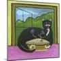 Kitty Likes Cherry Pie-Cheryl Bartley-Mounted Giclee Print